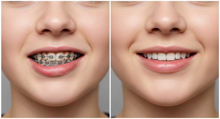 تغییر فرم لب بعد از ارتودنسی