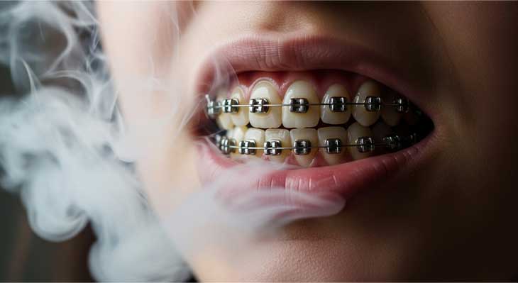 تاثیر سیگار و قلیان بر درمان ارتودنسی