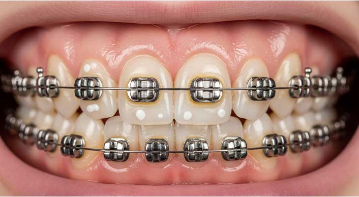 تغییر رنگ دندان ها در ارتودنسی