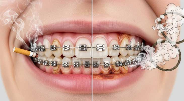 تاثیر سیگار و قلیان بر درمان ارتودنسی