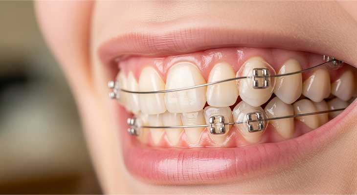 ارتودنسی دندان لمینت شده