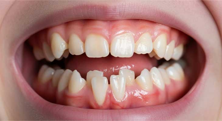 دندان های نامرتب