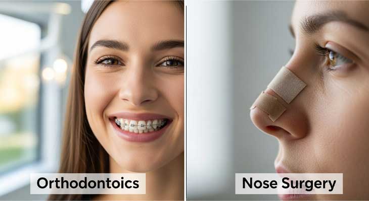 ارتودنسی و جراحی بینی