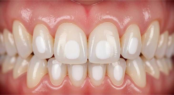 لکه سفید روی دندان ها پس از ارتودنسی