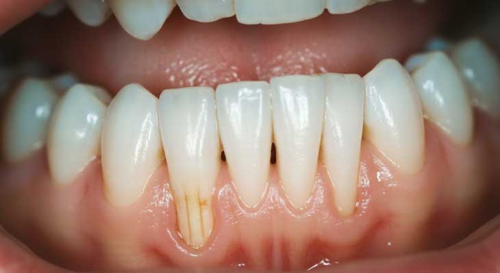 عقب رفتن لثه