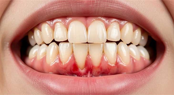 عقب رفتن لثه