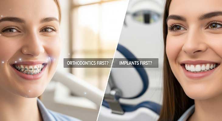 اول ارتودنسی یا ایمپلنت؟
