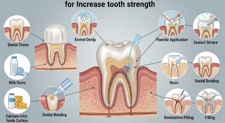 روش های بالا بردن استحکام دندان