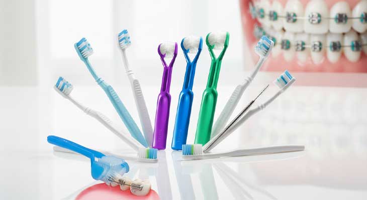 انواع مسواک ارتودنسی
