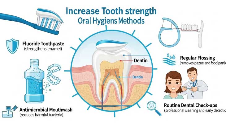 روش های بالا بردن استحکام دندان