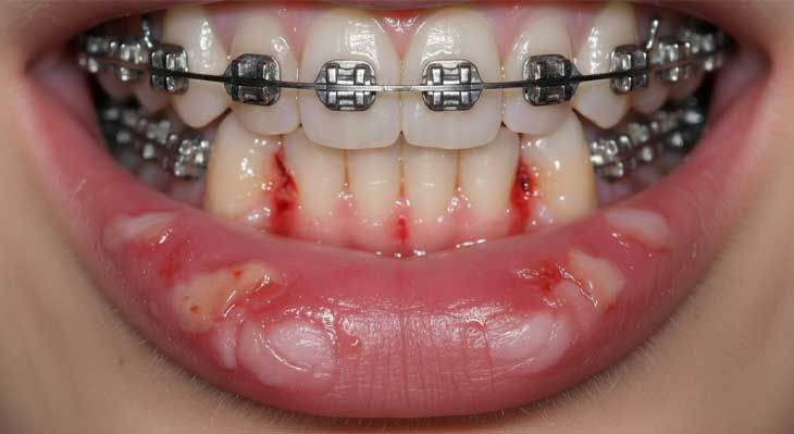 واکنش آلرژیک به براکت های ارتودنسی